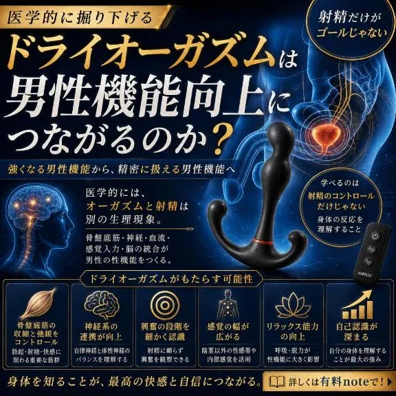 ドライオーガズムは「男性機能向上」につながる？🧠 |  いずみ